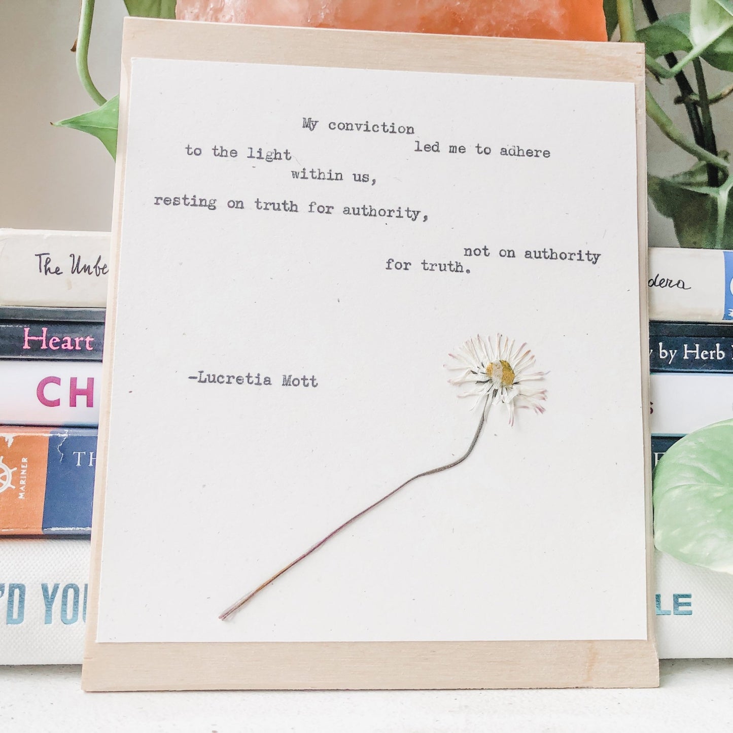 lucretia mott, my conviction
