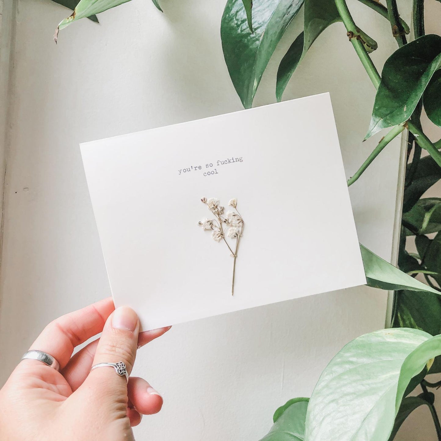 you're so fucking cool greeting card