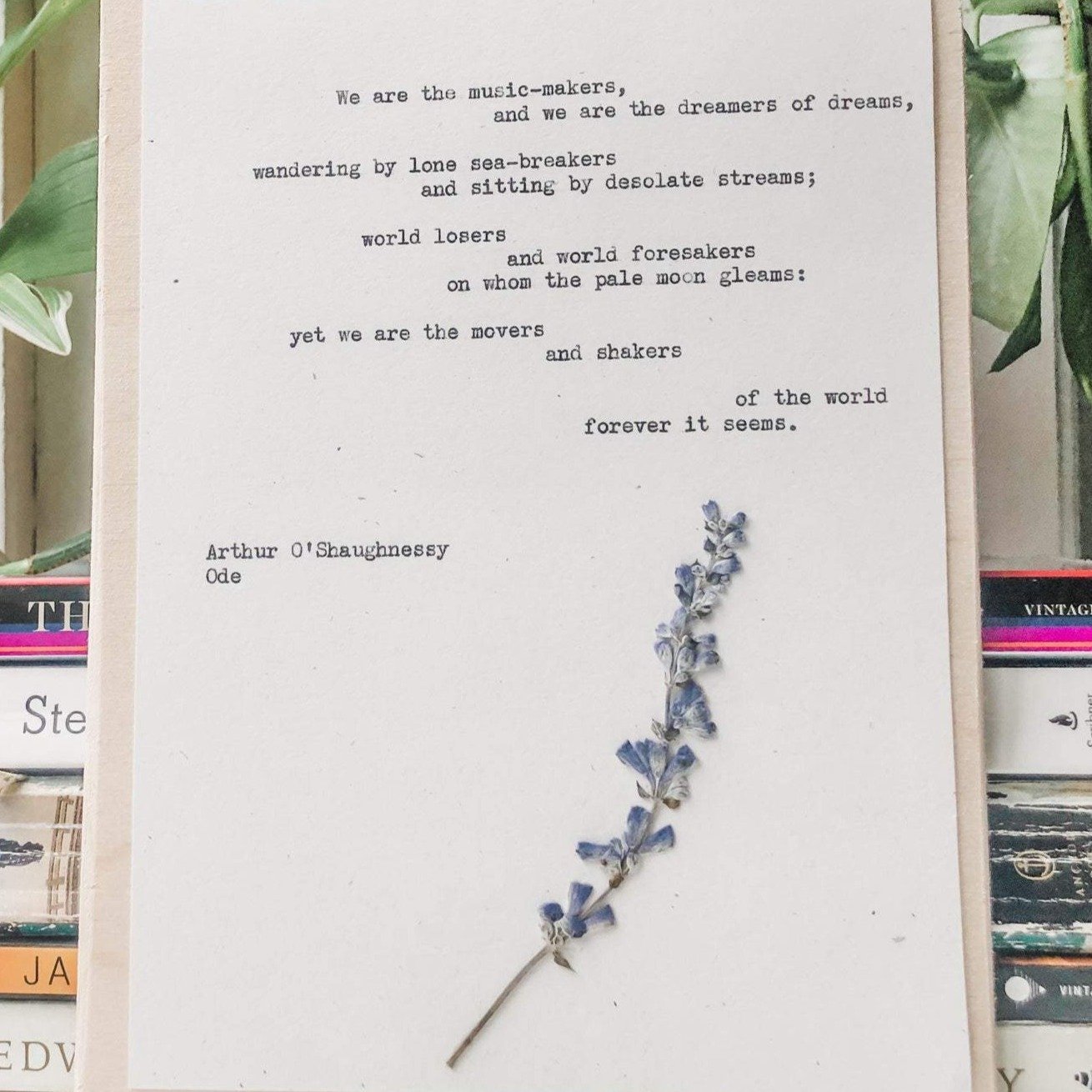 arthur o'shaugnessy, ode