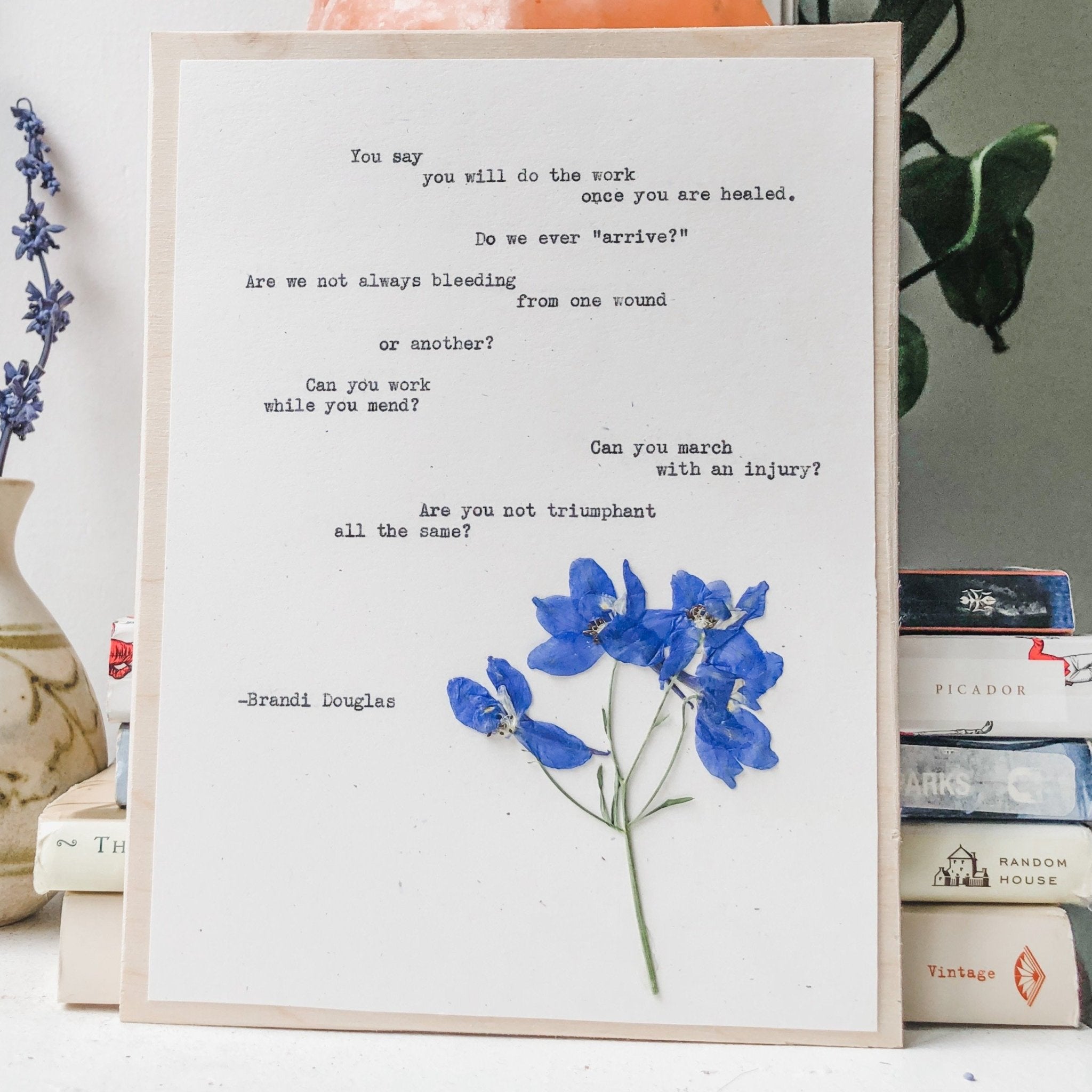 brandi douglas, you say you will do the work