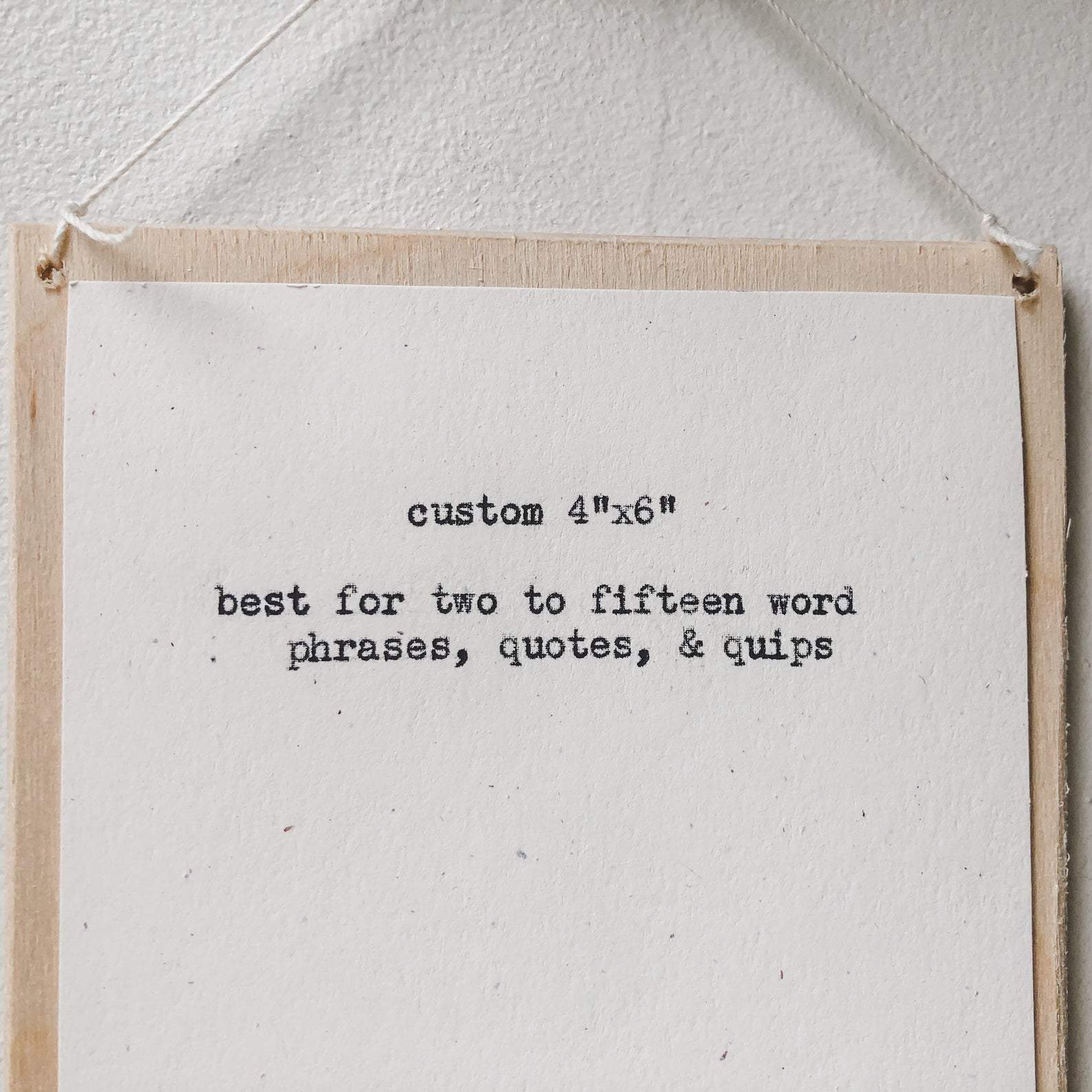 custom wall decor 4 by 6 inches