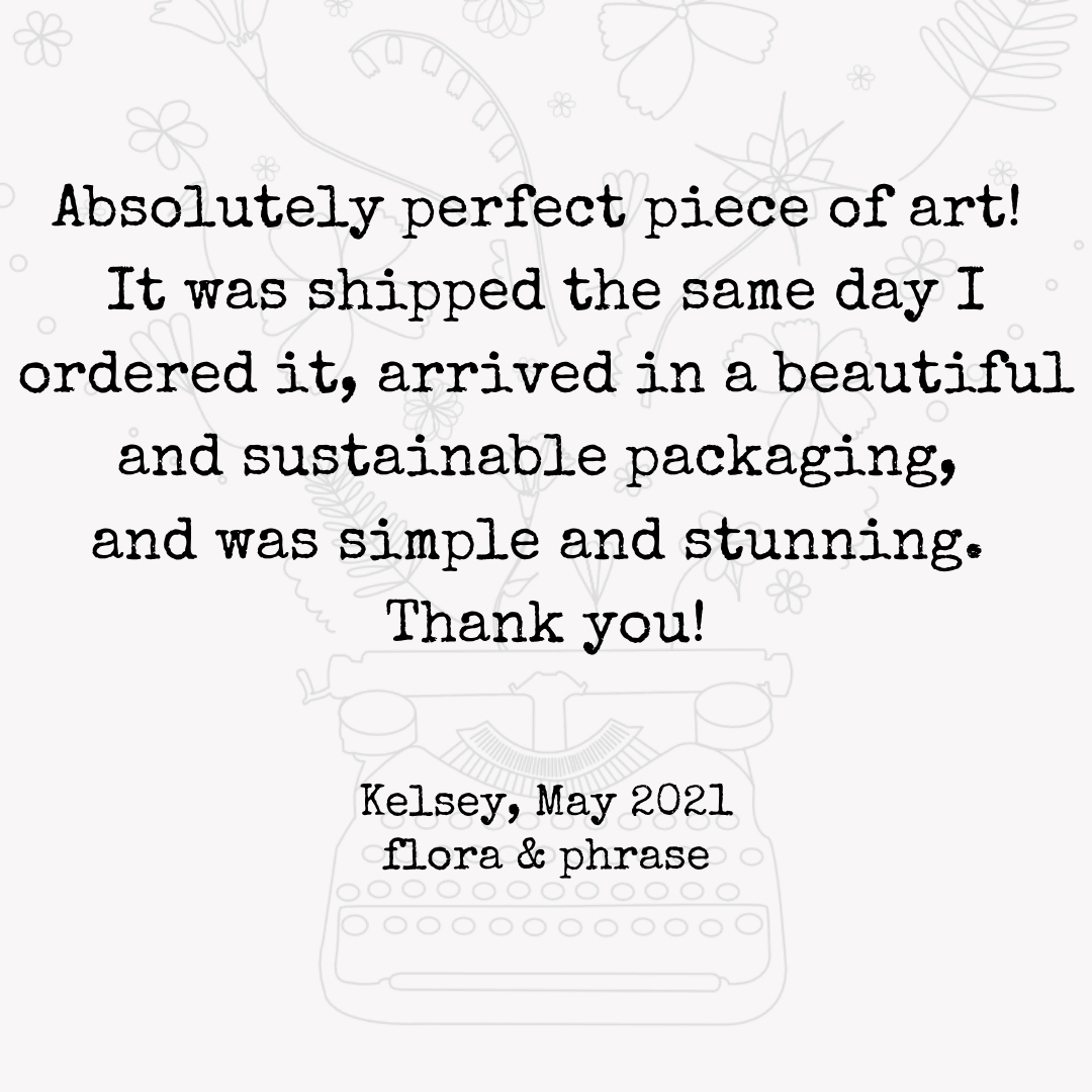 custom wall decor 4 by 6 inches - #flora & phrase#