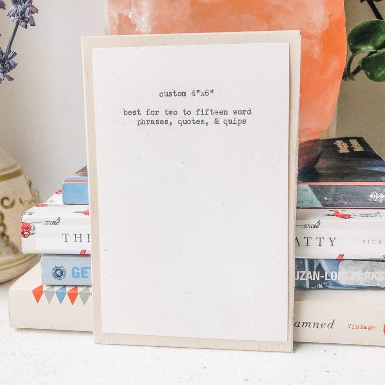 custom wall decor 4 by 6 inches