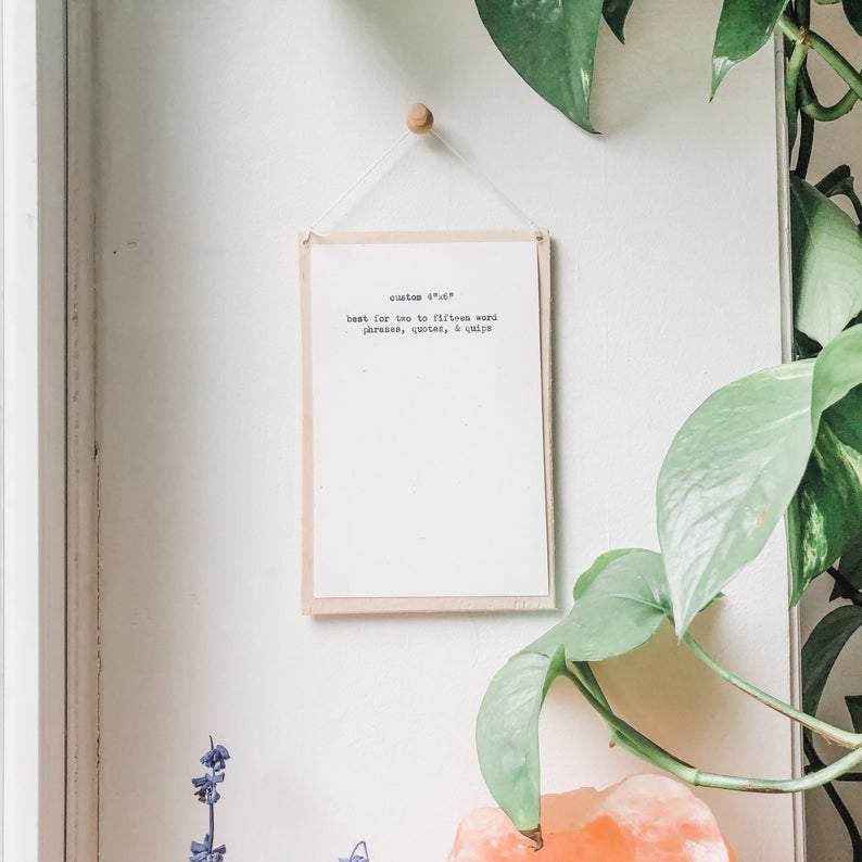 custom wall decor 4 by 6 inches