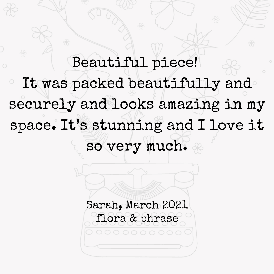 custom wall decor 5.5 by 6 inches - #flora & phrase#