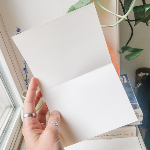 don't apologize for taking up space greeting card