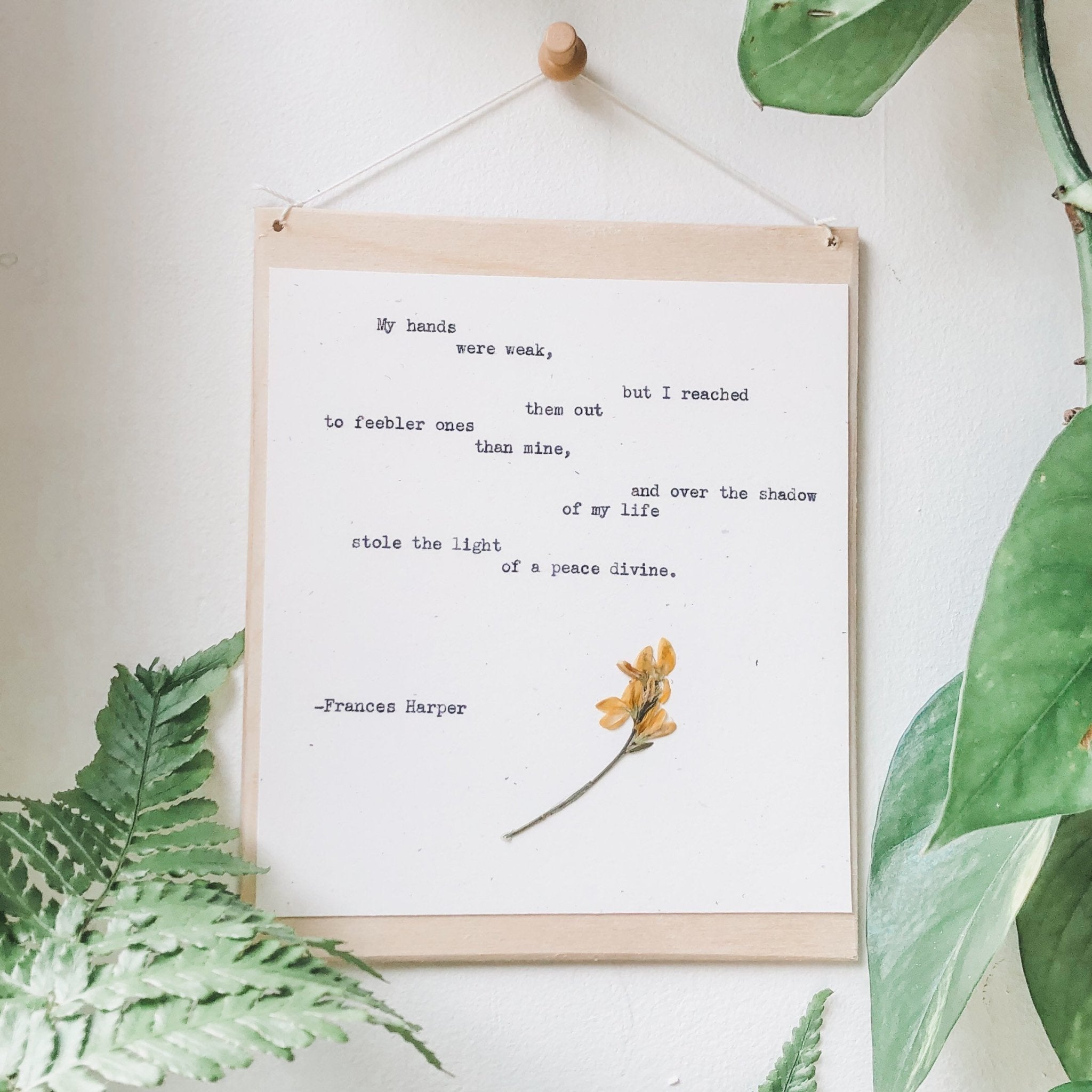 frances harper, my hands were weak