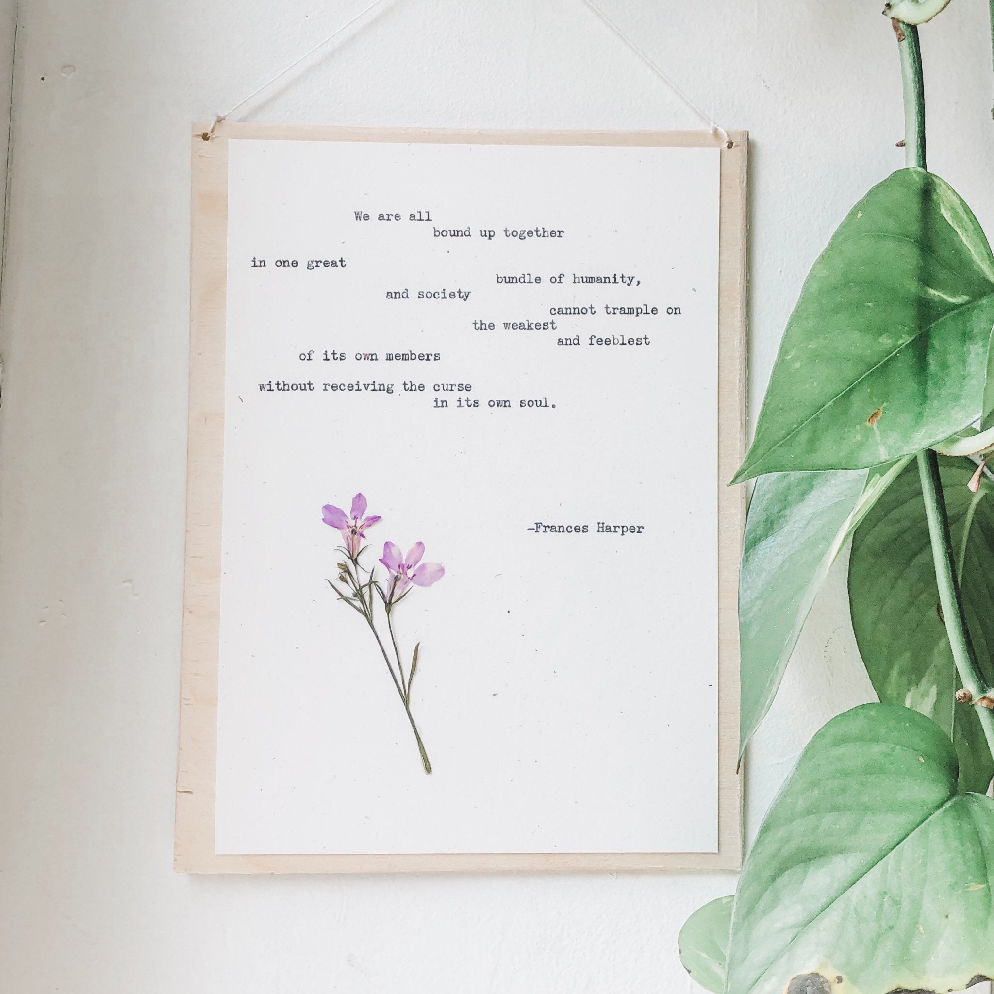 frances harper, we are all bound up together