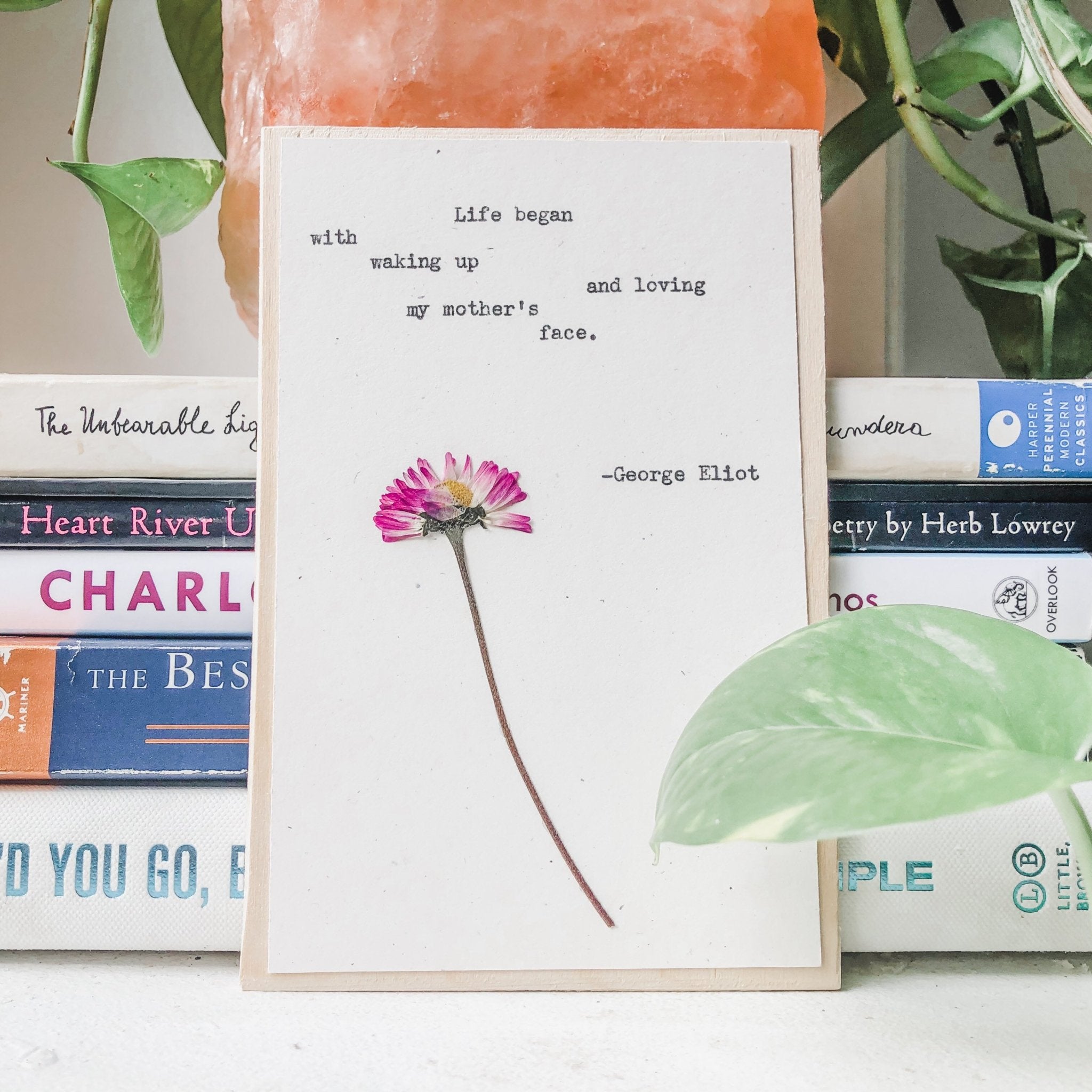 george eliot, loving my mother's face