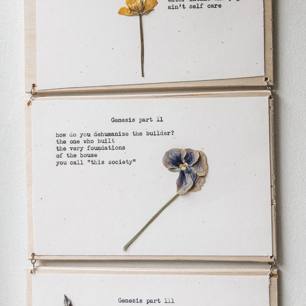 joy muhammad, genesis I - V