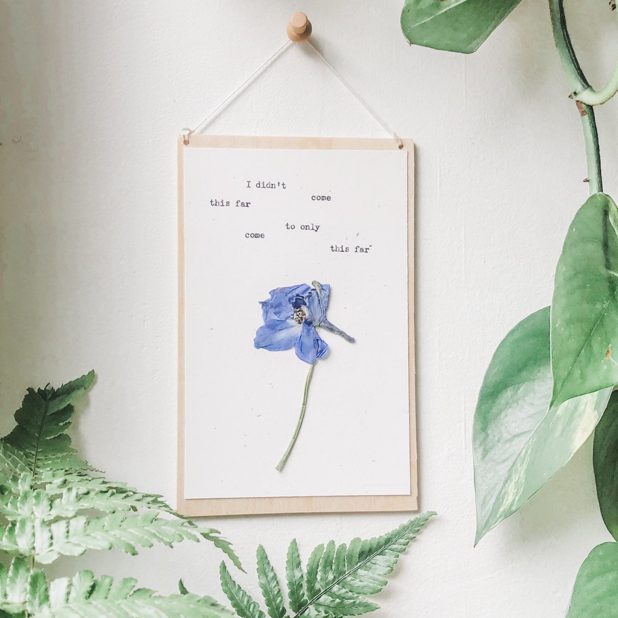 I didn't come this far to only come this far