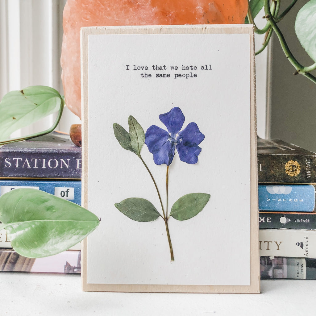 I love that we hate all the same people