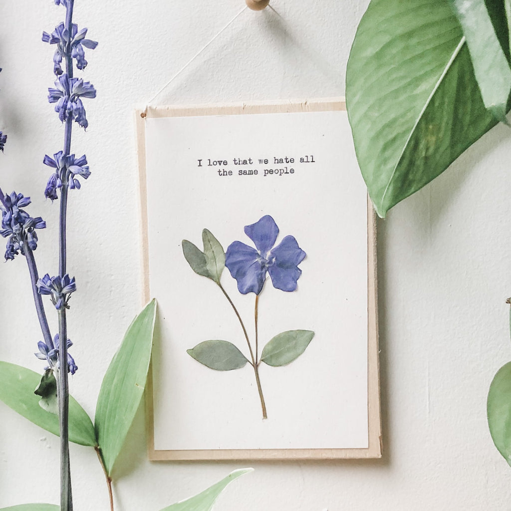 I love that we hate all the same people