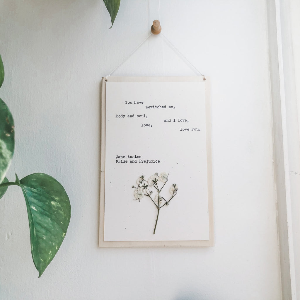 jane austen, you have bewitched me