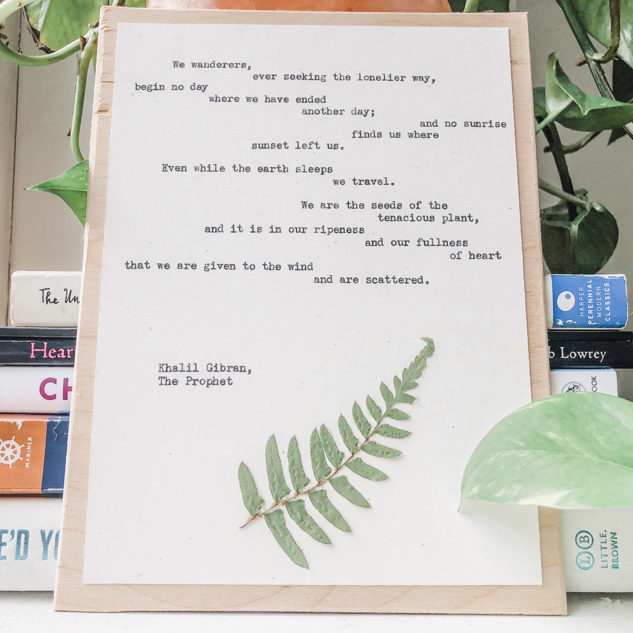 khalil gibran, we wanderers