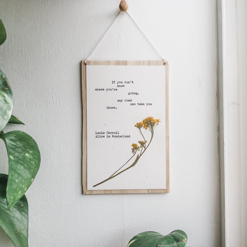 lewis carroll, any road will get you there