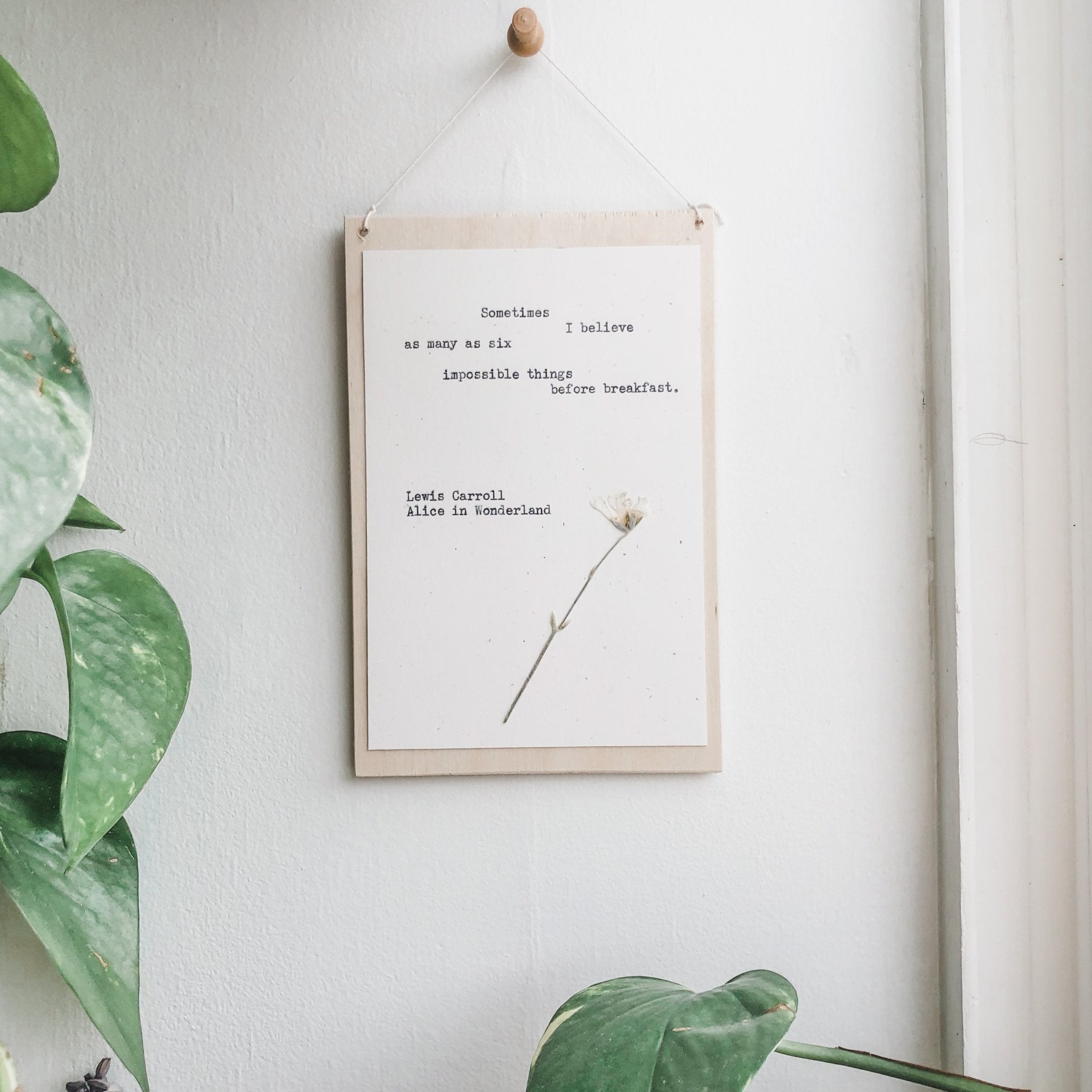 lewis carroll, six impossible things