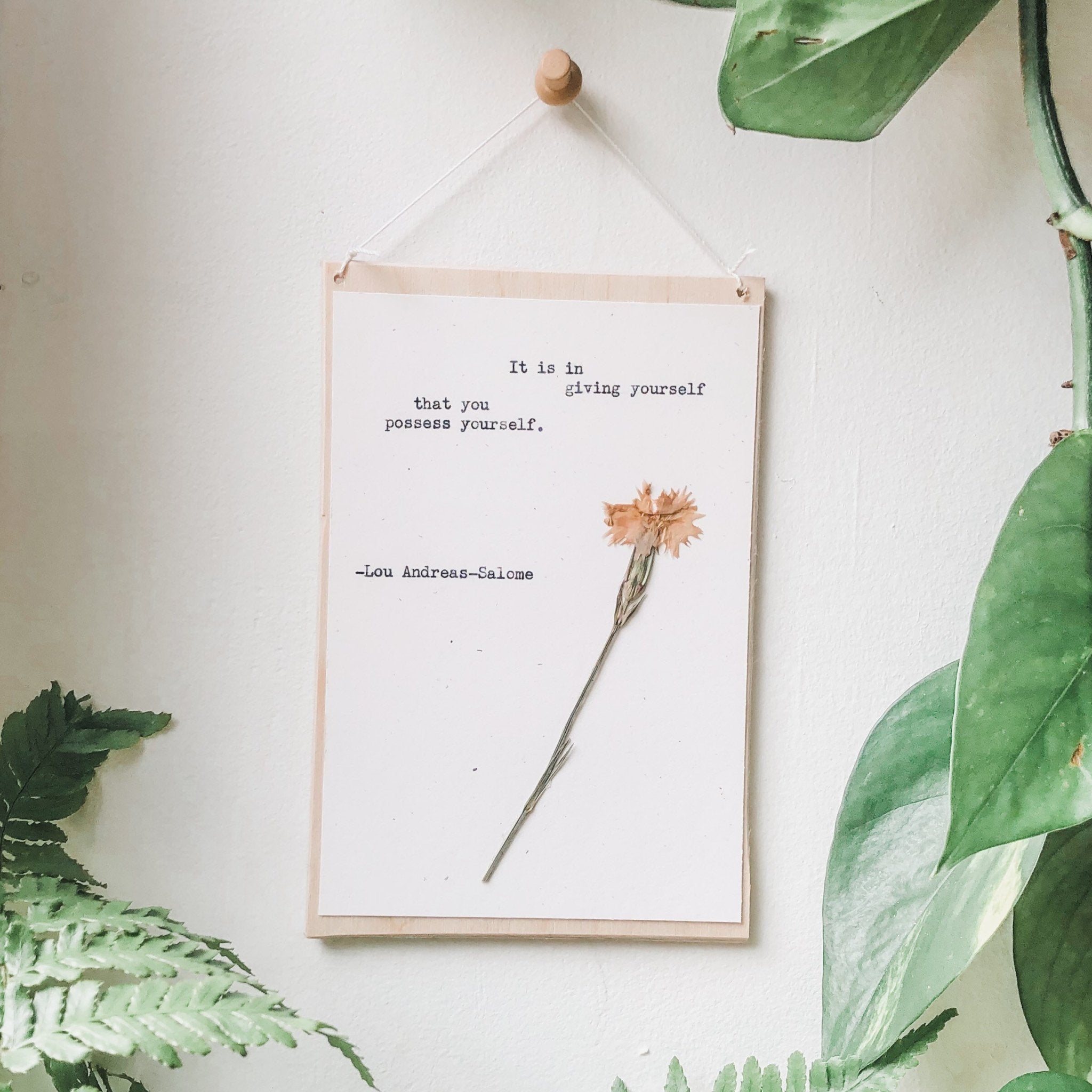 lou andreas-salome, it is in giving yourself that you possess yourself