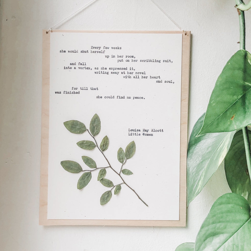 louisa may alcott, writing away at her novel