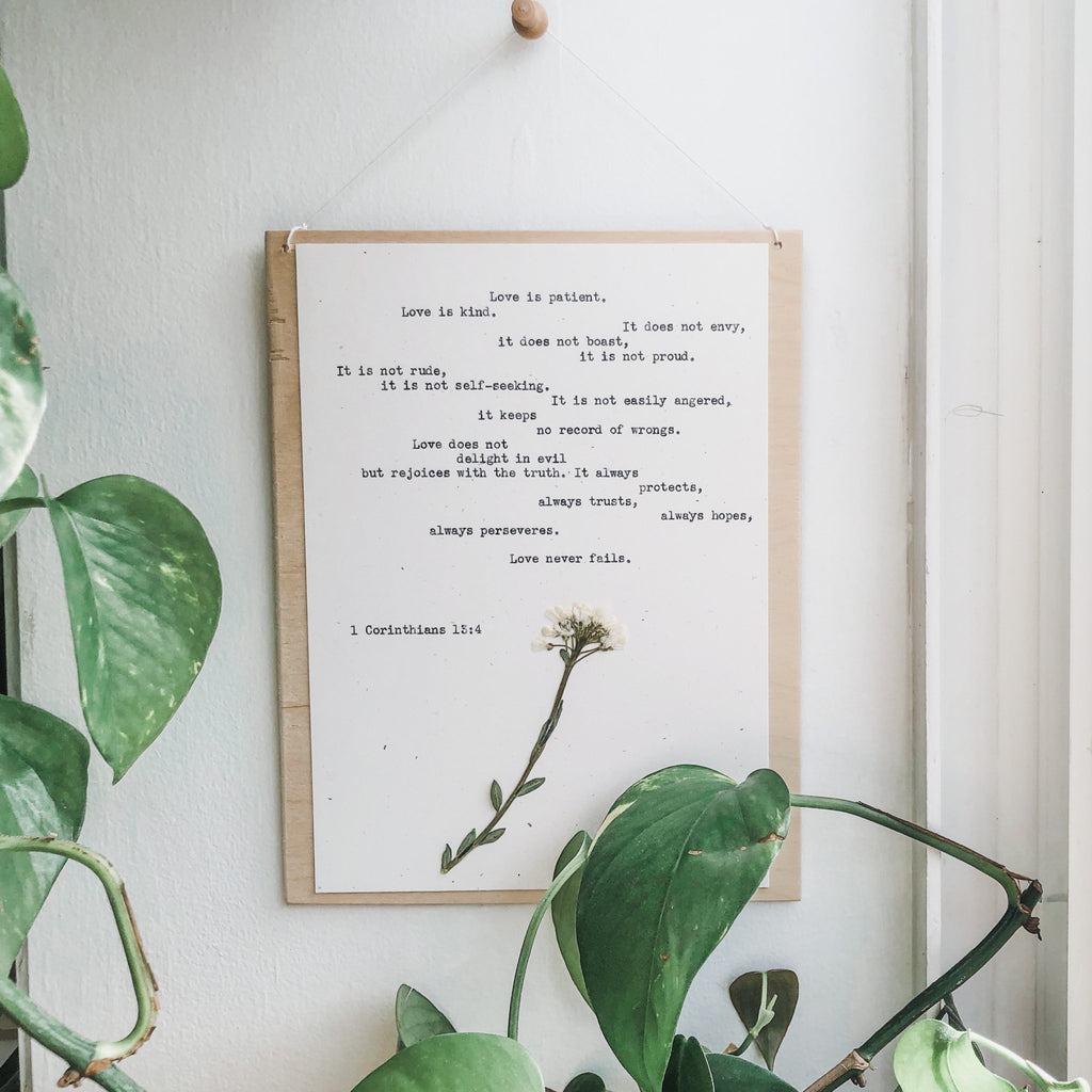 love is patient, love is kind