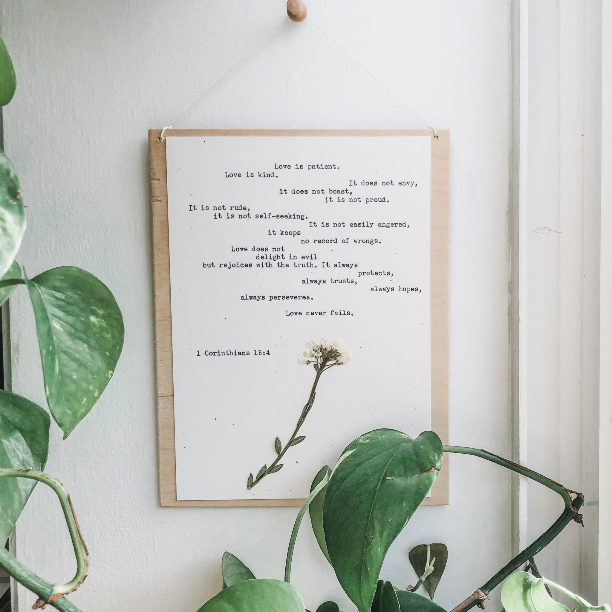 love is patient, love is kind