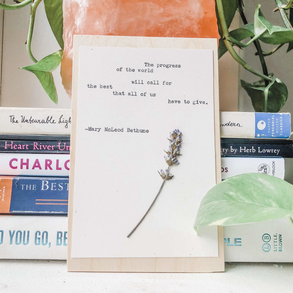 mary mcleod bethune, the progress of the world