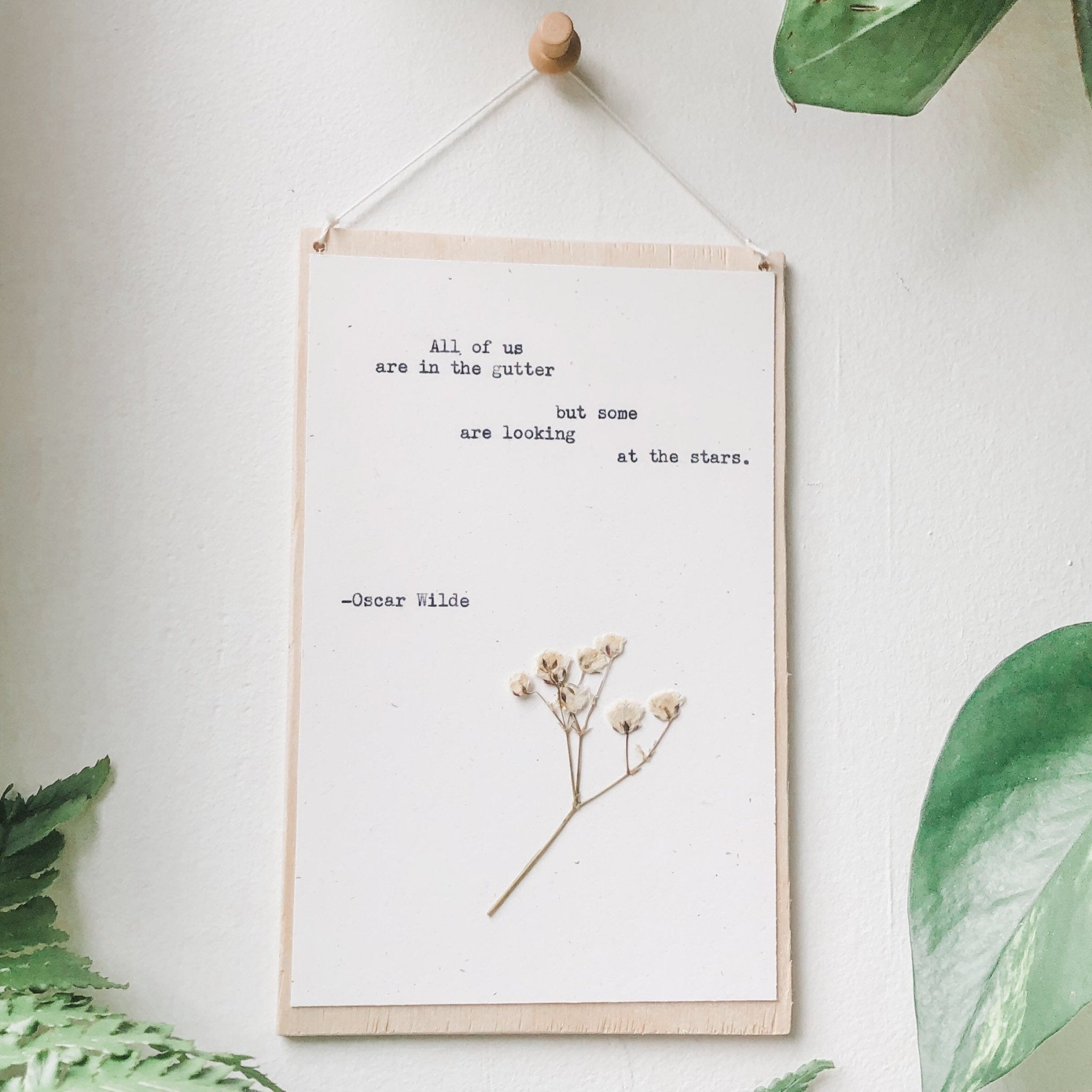 oscar wilde, all of us are in the gutter but some are looking at the stars