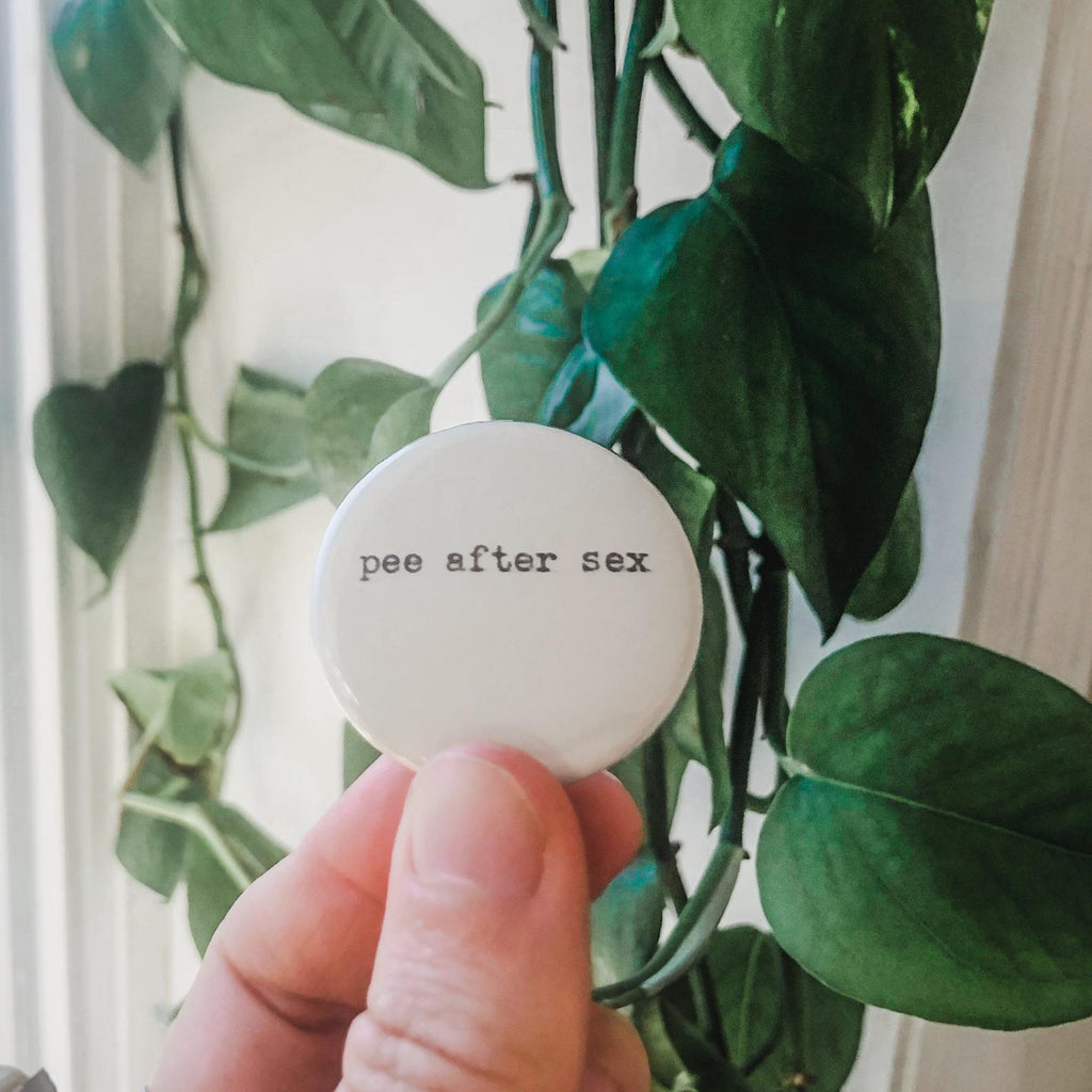 pee after sex button