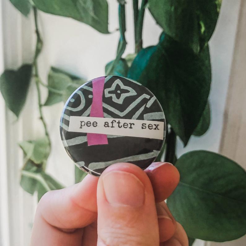 pee after sex button