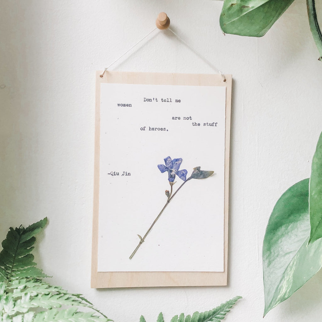 qiu jin, don't tell me women are not the stuff of heroes