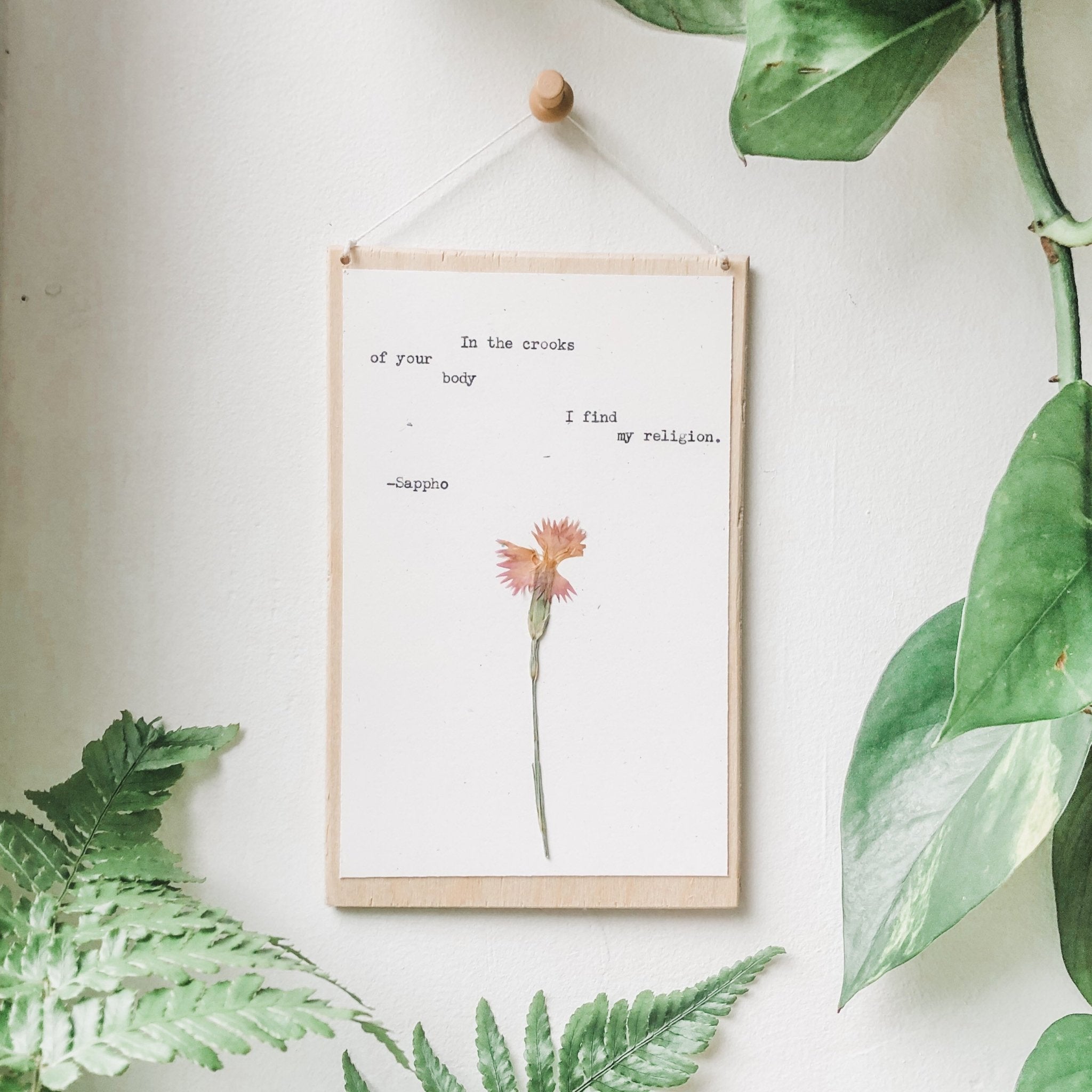 sappho, in the crooks of your body I find my religion