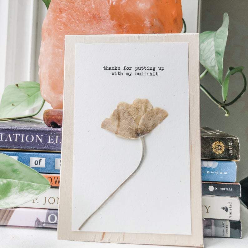 thanks for putting up with my bullshit