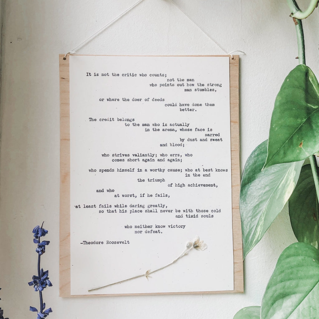 theodore roosevelt, daring greatly