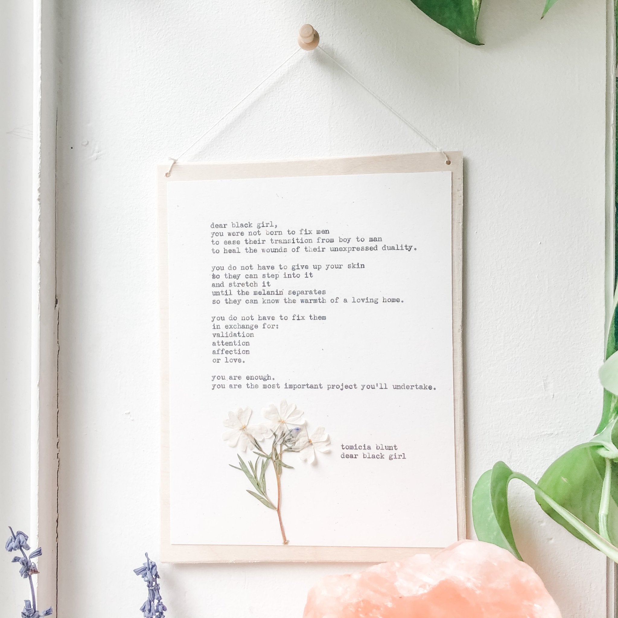 tomicia blunt, dear black girl