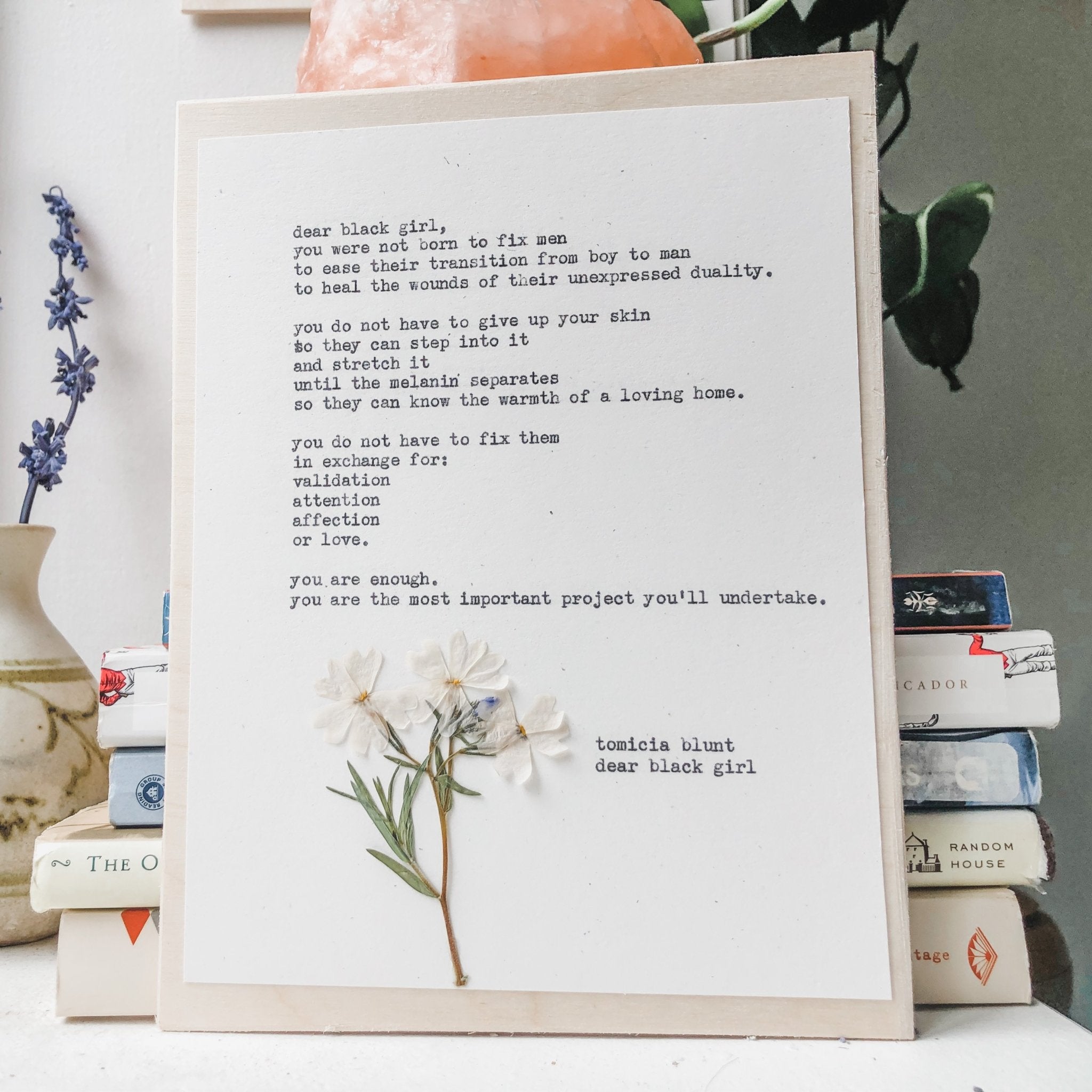 tomicia blunt, dear black girl