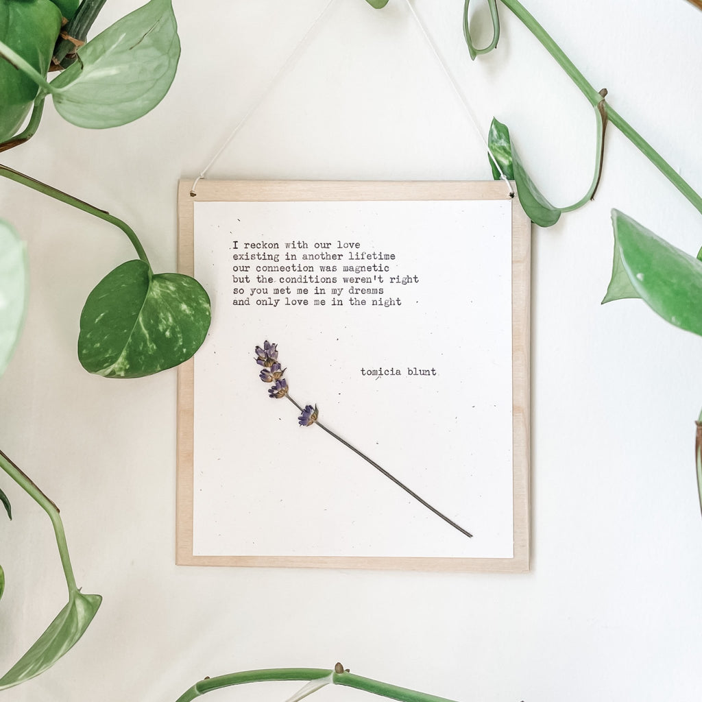 tomicia blunt, I reckon - #flora & phrase#