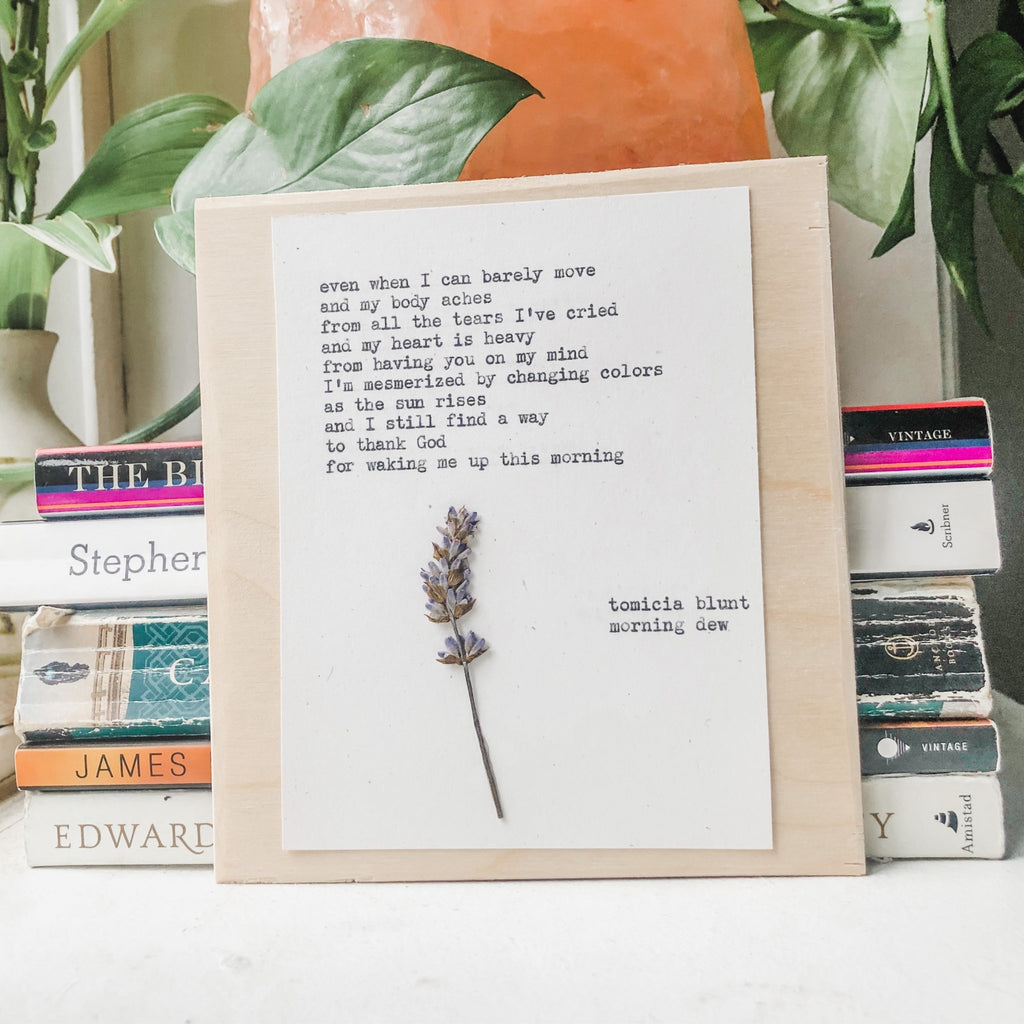 tomicia blunt, morning dew