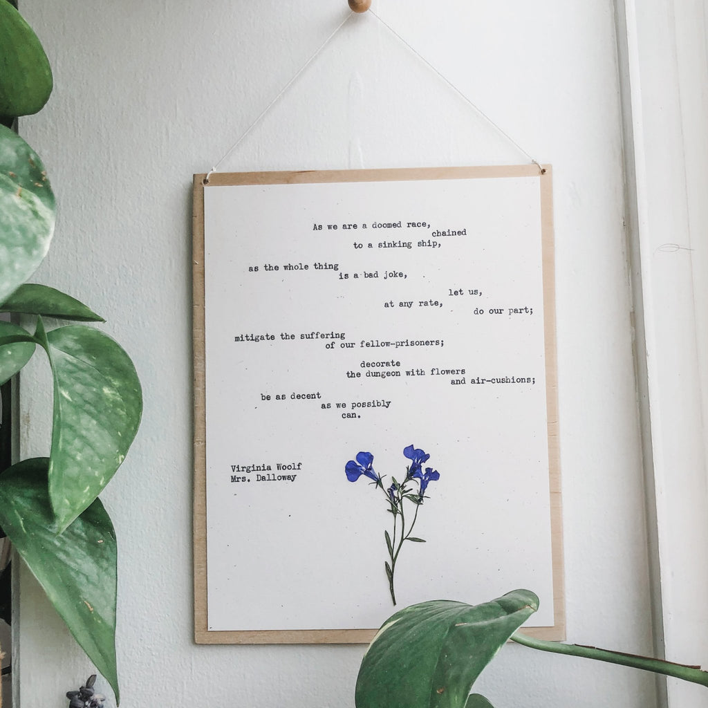 virginia woolf, as decent as we possibly can be