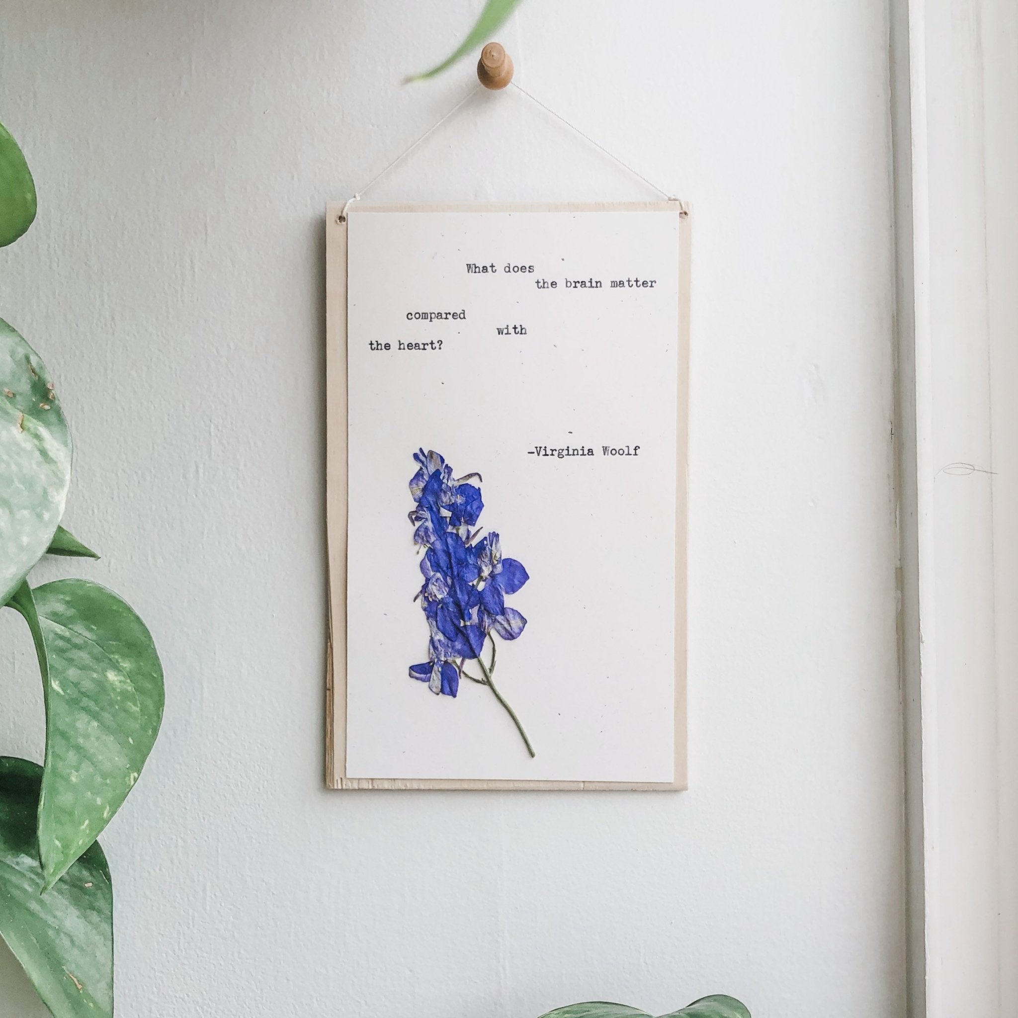 virginia woolf, what does the brain matter