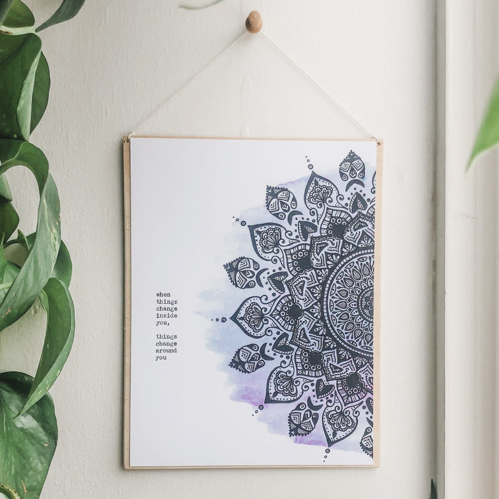 when things change inside you, things change around you