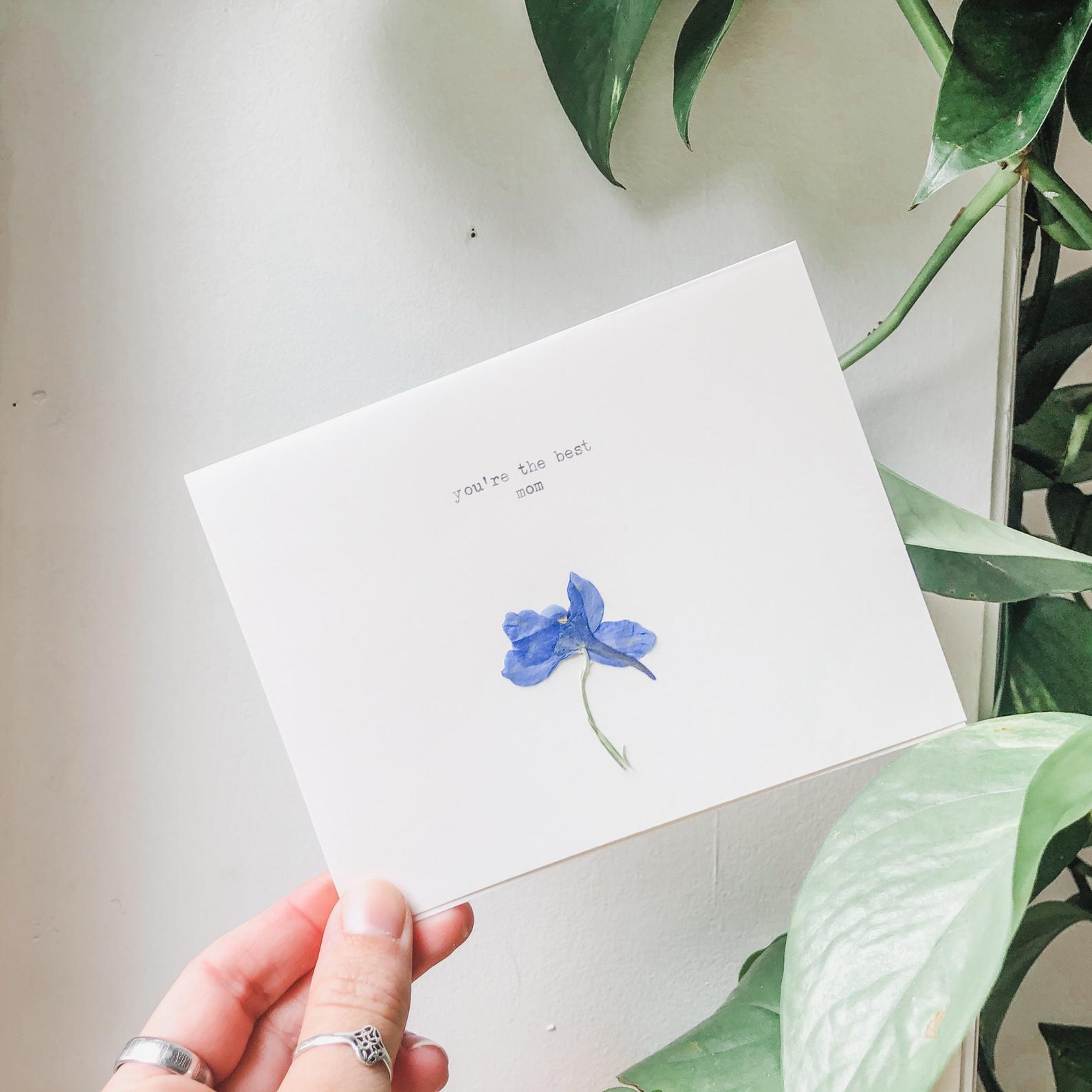 you're the best mom greeting card