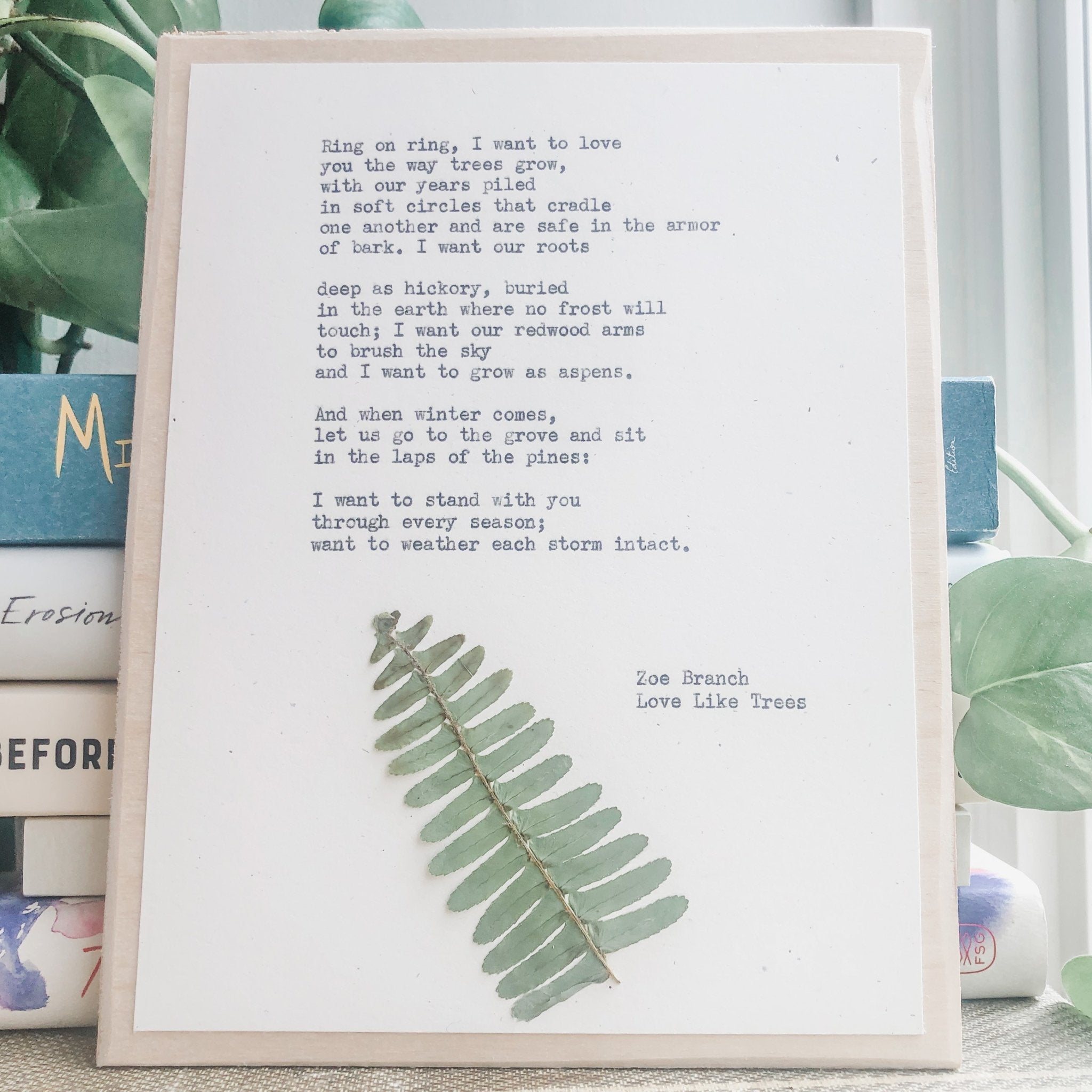 zoe branch, love like trees